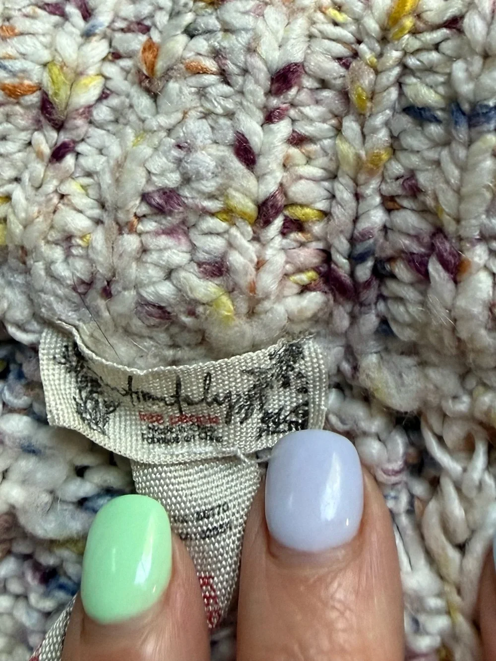 Free People Multicolor Cable Knit Lounge Pants!